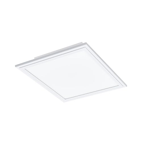 Eglo Access LED Ceiling Light Salobrena-A, 1-Flame wall lamp, LED Ceiling lamp in White Aluminium and Plastic, with Remote, Colour Temperature Change (Warm, Neutral, Cold), dimmable, 30cm LxW