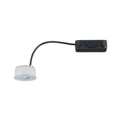 Paulmann Nova Plus 92471 Recessed LED Light Module Coin Warm White 470 lm 51 mm Round 1 x 6.3 Watt Dimmable Satin Plastic 2700 K 6.3 W