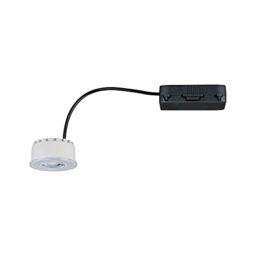 Paulmann Nova Plus 92471 Recessed LED Light Module Coin Warm White 470 lm 51 mm Round 1 x 6.3 Watt Dimmable Satin Plastic 2700 K 6.3 W