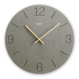 Hama Wall Clock, Engineered Wood, Gray, Standard