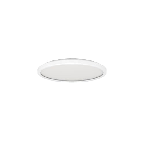 Eglo LED Office Ceiling Light Fixture Testara-E, Ø 30 cm, 2600 lumens, White Kitchen Flush Mount lamp, Round Lighting, Neutral lamp