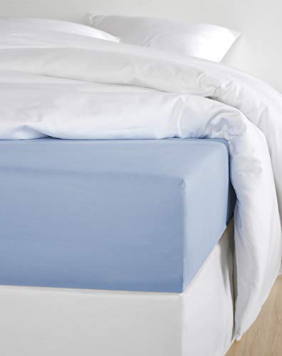 De Witte Lietaer Olivia Cotton Sateen Fitted Sheet 160 x 200 cm Height 30 cm