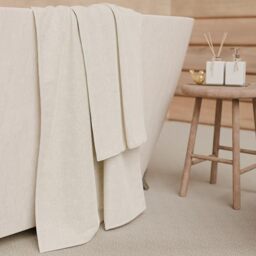 PETTI Artigiani Italiani - 100% Cotton Terry Bath Towels, 1+1 Towel Set, 2 Pieces 1 Face Towel and 1 Hand Towel, Ivory Towels