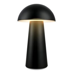 Briloner - LED Mini Table Lamp, Rechargable Lamp, Night Light, Dimmable Mushroom Lamp, Touch Bedside Lamps, IP44, Cordless Light, LED Outdoor Camping Light, Garden Lights, 12x19.5 cm, Matt-Black