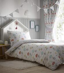 Portfolio Sheep Dreams Toddler Junior Duvet Cover Nursery Bed Set, Grey, 124023937