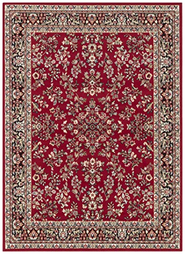 Hanse Home Design Short Pile Living Room Rug Oriental - Zabul Persian Look, Oriental Rug for Dining Room, Living Room, Bedroom - Red, 80 x 250 cm