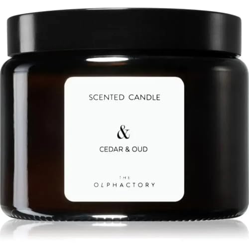 Vela Aromática Tarro 360 G (60 Horas) / Jar Scented Candle 360 g (60 Hours) Cedar Oud