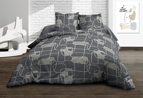 Linea Flat Sheet + Fitted Sheet 140 x 190 cm + 2 T Pure Cotton 57 Thread Count
