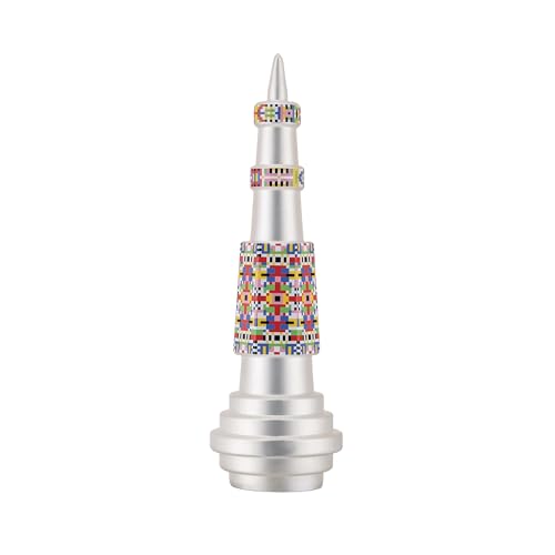 Alessi Vertigo ESA07 - Design Christmas Tree Topper in Blown Glass, Hand-decorated