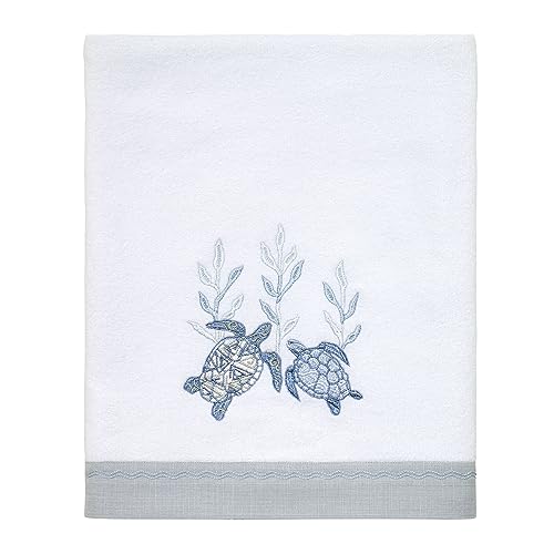 Avanti Linens Caicos Collection, Cotton, Optic White, Bath Towel