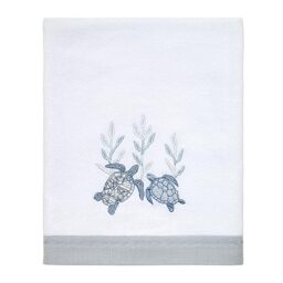 Avanti Linens Caicos Collection, Cotton, Optic White, Bath Towel