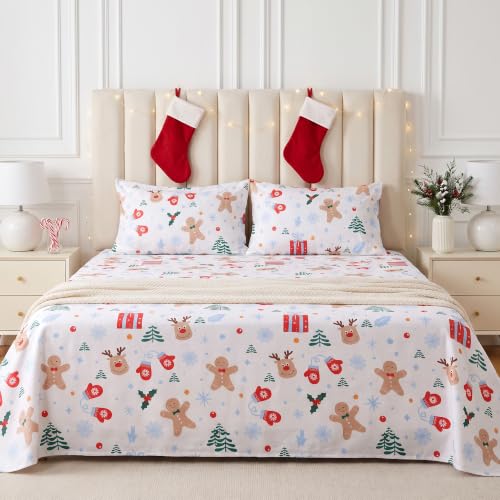 Gogreen Christmas Sheet Set Print-A Queen