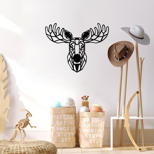 Stylish Black Decorative Metal Wall Accessory, 70 x 54 cm, 100% Metal (1.5 mm Thick), Easy Wall Mounting, Perfect for Modern Home Decor