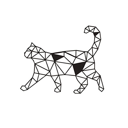 Homemania Wall Decoration, Steel, Black, 46 x 0.15 x 37 cm