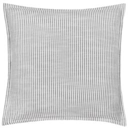 Yard Truro Striped Polyester Filled Cushion (Grey, 45 x 45 cm)