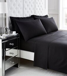 Gaveno Cavalia Soft and Luxurious 200 Thread Count Egyptian Cotton PILLOW CASES Oxford Black