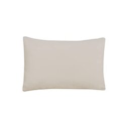 Sleepdown 100% Bamboo Cotton Housewife Pillowcases 2 Pack - Luxury Pillow Covers Super Soft Hotel Quality Breathable Plain Fabric - Natural - 48cm x 74cm