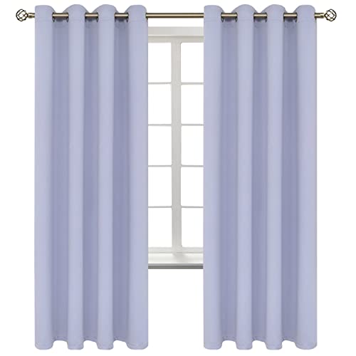 BGment Room Darkening Curtains 72 Inches Long - Grommet Thermal Insulated Drapes Window Treatment Curtains for Bedroom, 2 Panels, 52 x 72 Inch, Lavander