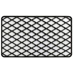 Tapis Déco Decorative Hall Mat Rectangular PVC Black 34 x 58 cm