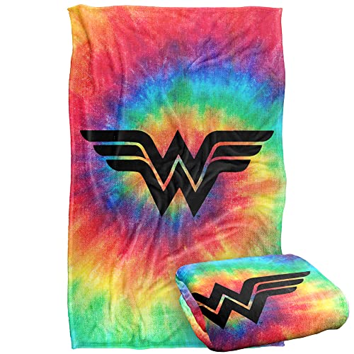LOGOVISION Wonder Woman Wonder Woman Tie Dye Silky Touch Super Soft Throw Blanket 91 x 147 Cm