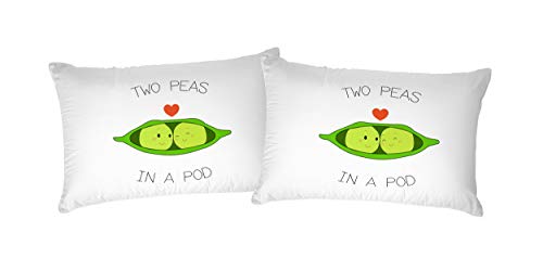 Italian Bed Linen Printed Pair of Pillow Cases Digital Printing, PRINTED-13, 52 x 82 cm