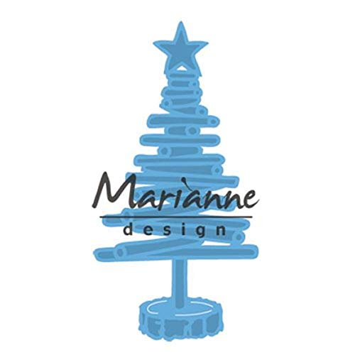 Marianne Design Creatable Tiny's Christmas Tree Wood, Blue