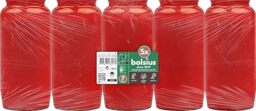 Bolsius Grave Light - Composition Light - Red - Pack of 5 - Long Burning Time 85 Hours - Funeral Candle & Memorial Candles - Clean Burning - Without Palm Oil