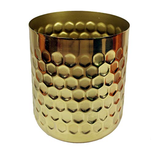 Leaf Honeycomb Metal Planter