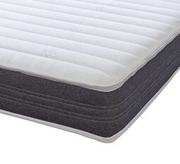 eXtreme comfort ltd Grey Sirocco Hybrid Double Mattress (135 x 190cm), 18cm Deep with Memory Foam & Open Coil Spring. Soft Comfort Feel. UK Made, Rolled & Boxed