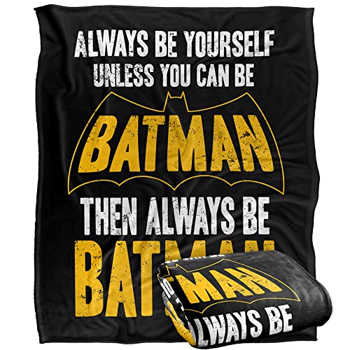 BATMAN Be Officially Licensed Silky Touch Super Soft Throw Blanket 152 x 127 cm