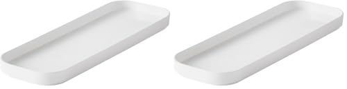 SmartStore Slim Lid - White - Kitchen, Bathroom, Office, Pantry, Fridge Organizer - Food Safe and BPA Free - 10 Year Guarantee - L29 x W10 x H2 cm (Pack of 2)