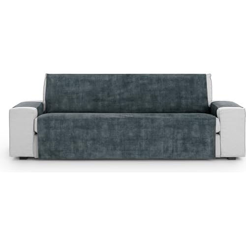 ECOMMERC3 Universal and Versatile 3 Seater Sofa Cover ??? Anthracite Grey Easy to Install Protector for Back, Seat and Arms