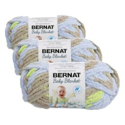 BERNAT Baby Blanket -100G- Little BOY Dove 16110303117 (Pack of 3)
