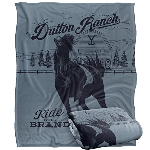 Yellowstone Dutton Horse Ride Silky Touch Super Soft Throw Blanket 152 X 127 Cm