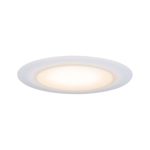 Paulmann 99942 Premium Suon LED recessed luminaire Set of 3 Round incl. 3x6.5W IP44 dim recessed Spotlight Satin, White Cabinet Light Plastic 2000K