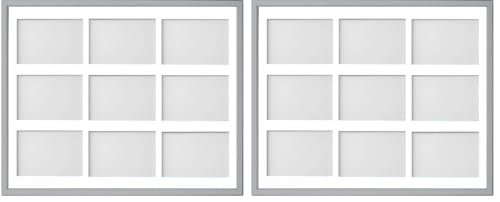 Frame Company Drayton Multi Aperture Photo Frame, Grey, 20x16 for 6x4 inch (x9) (Pack of 2)