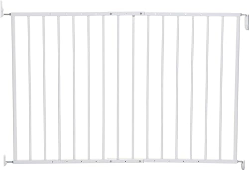 Stork Extendable Baby Safety Gate - Hardware Mounted Gate - Adjustable Width from 68-112cm & 68cm in Height - Swings Open from both Direction - White