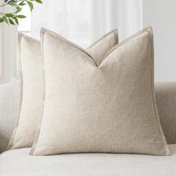 TOSMO 100% Linen Pillowcase Set Of 2 - Standard Size 20x26, Stone Washed & Envelope Closure - View #7