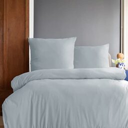 Komfortec Premium Bed Linen 240 x 220 cm with 2 Pillowcases 80 x 80 cm Brushed Microfibre - Grey