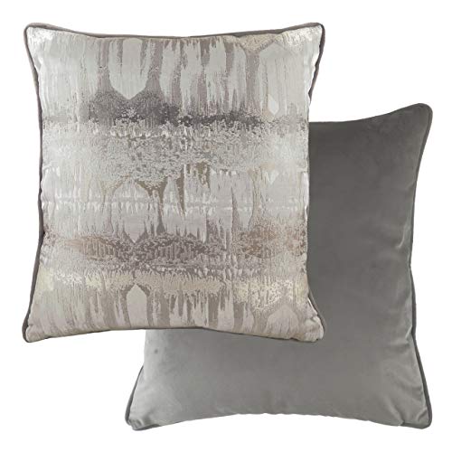 Evans Lichfield Inca Feather Filled Cushion, Steel Grey, 56 x 56cm
