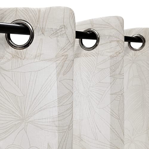 Atout Ciel Eyelet Curtains 140 x 240 cm Natural