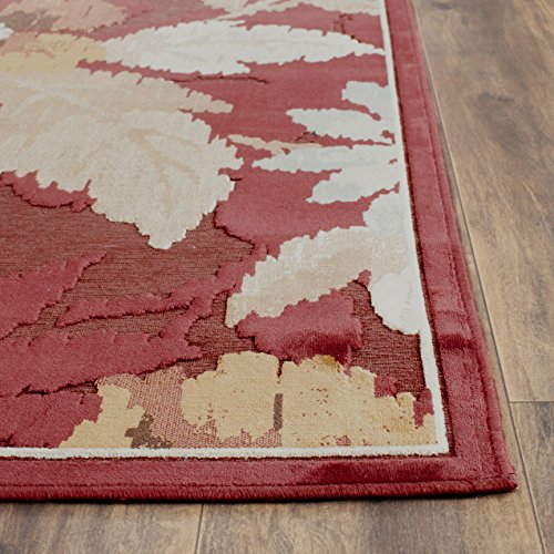 Safavieh Transitional Indoor Woven Rectangle Area Rug, Paradise Collection, PAR148, in Red / Multi, 79 X 122 cm for Living Room, Bedroom or Any Indoor Space