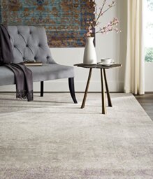 Safavieh Glam Indoor Woven Rectangle Area Rug, Passion Collection, PAS402, in Grey / Lavender, 122 X 170 cm for Living Room, Bedroom or Any Indoor Space