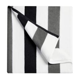 "Bornbay Cotton Oversized Beach Towel - Extra Large 40""X70"" Plush Thick Mens Beach Towel, XL Fluffy Stripe Gray Pool Towels for Adults Mens Women"