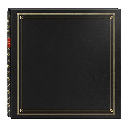 Pioneer 300 Pocket Post Bound Black Faux Leather Cover Photo Album for 4 x 6 inch Prints