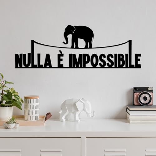 Stylish Black Decorative Metal Wall Accessory, 60 x 20 cm, 100% Metal, 1.5 mm Thickness, Perfect for Modern Home Decor & Unique Wall Art
