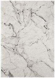Hanse Home Mayrin High Pile Living Room Rug Soft Fluffy Long Pile Shaggy Flokati Modern Design in Marble Look for Children's Room Bedroom Kitchen Hallway Cream Grey 80 x 150 cm
