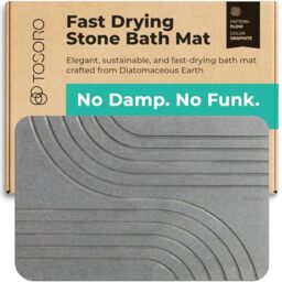 Tosoro Flow Bath Stone Mat Graphite