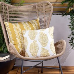 Paoletti Kalindi Paisley Outdoor Polyester Filled Cushion - Twin Pack