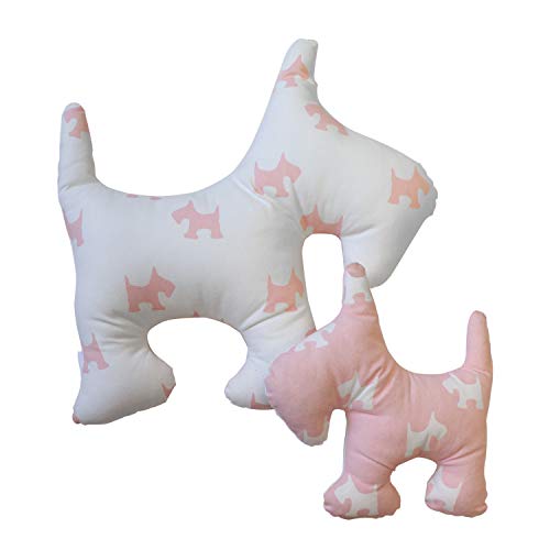 13 Home Cushion, 50 x 50 x 30 H cm Pink, Cotton, White, 45.5 cm x 48 x 60 cm